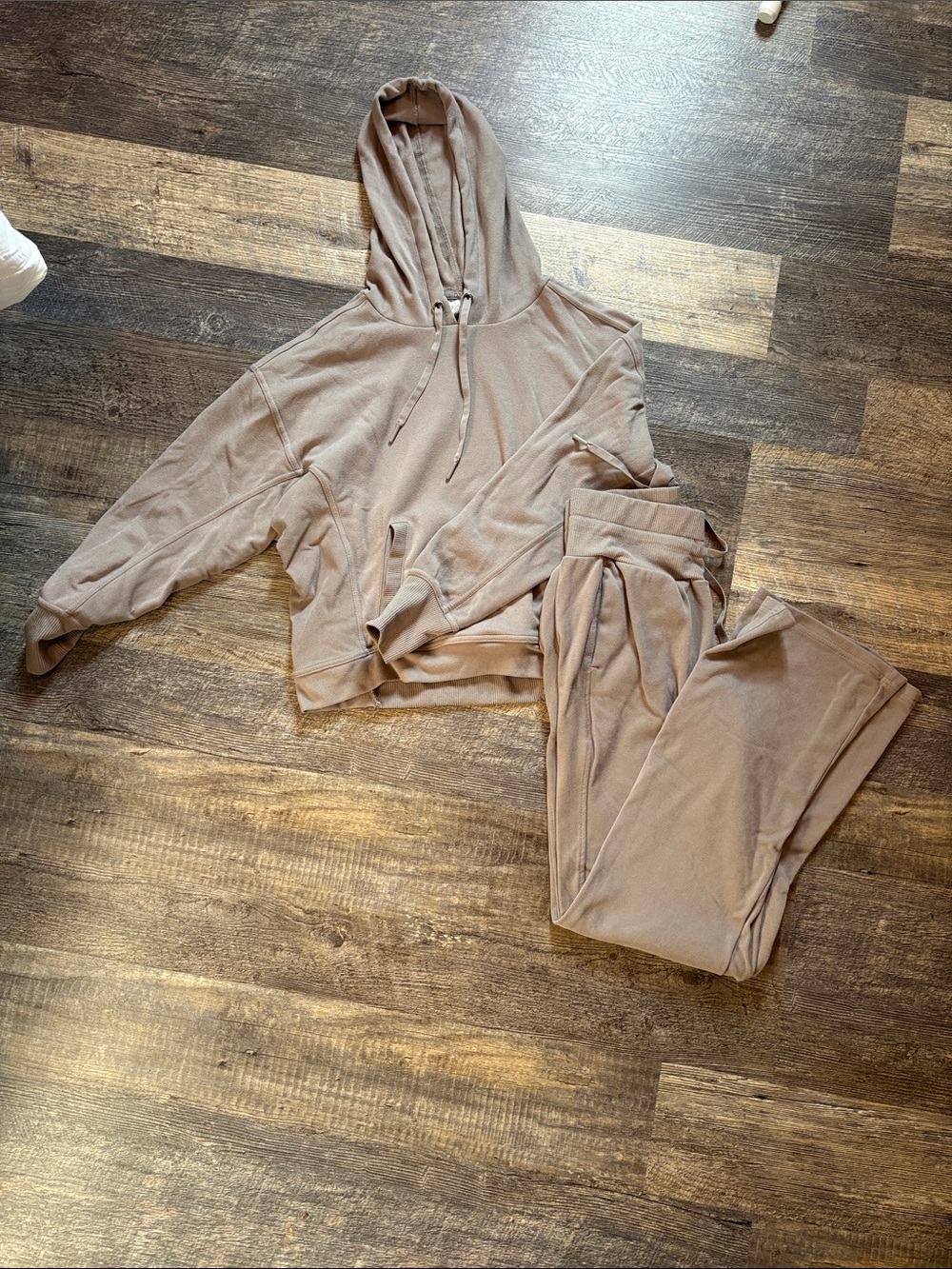 Cozy Neutral Hoodie & Jogger Set - Taupe